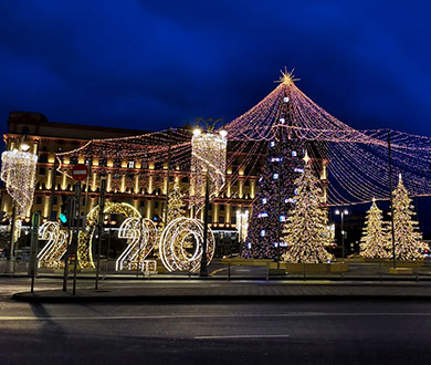 Гирлянды для ёлок во Владивостоке